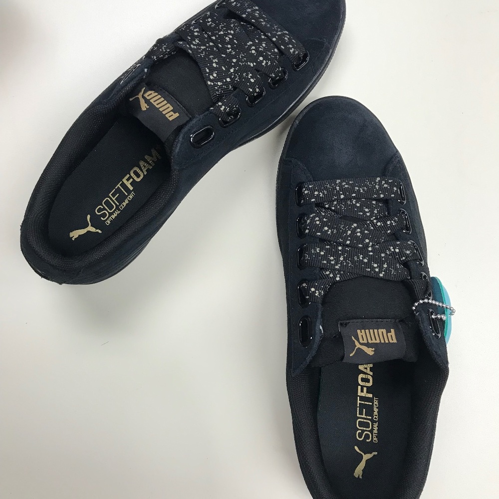 PUMA Vikky Ribbon Dots sneakers Women size 7.5
